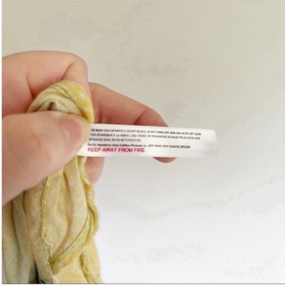 Urban Outfitters kimono blue green floral lightweight tropical - Picture 7 of 8